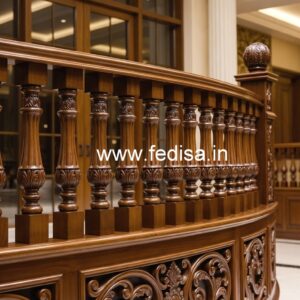 Premium Brass Wood Staircase Collection No-1223