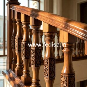Brass Wood Railings for Contemporary Homes No-1233