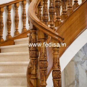 Brass Wood Balcony Safety Railings No-1246