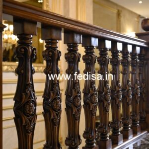 Stylish Brass Wood Balcony Decor Ideas No-1254
