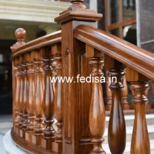Decorative Brass Wood Balcony Fence No-1257