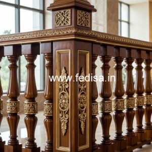 Premium Brass Wood Balcony Inspiration No-1260
