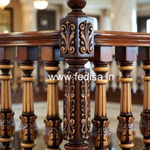 Elegant Brass Wood Handrails for Stairs No-1274