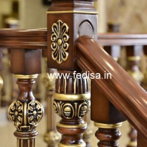 Brass Wood Railings for Dream Homes No-1282