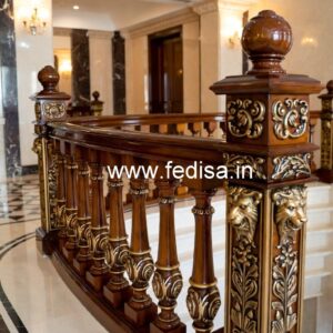 Brass Wood Railing for Modern Interior Decor No-1291