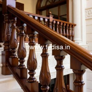 Brass Wood Staircase Railings for Dream Homes No-1307