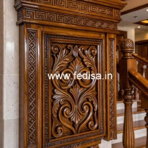 Modern Brass Wood Fence with Contemporary Style No-1308