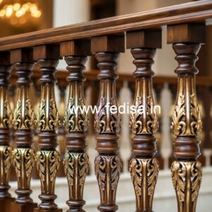 Decorative Brass Wood Balcony Decor Inspiration No-1320