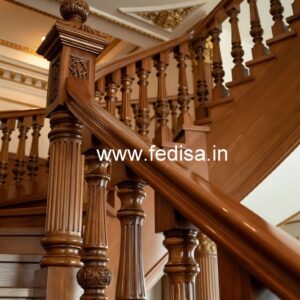 Decorative Brass Wood Railings with Golden Finish No-1331