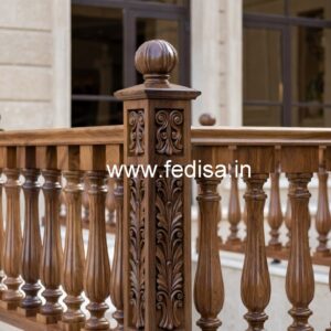 Luxury Brass Wood Staircase Side Rails No-1332
