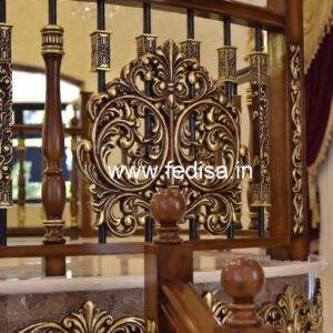 Modern Brass Wood Fence Design Inspiration No-1339