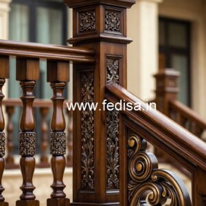 Modern Brass Wood Balcony Decor Collection No-1345