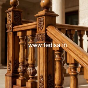 Luxury Brass Wood Railings for Balcony Design No-1350