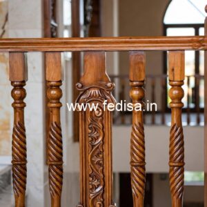 Decorative Brass Wood Staircase Fence Trends No-1355