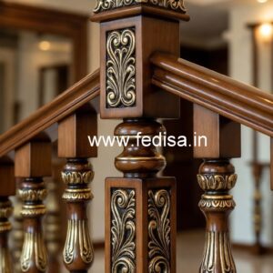 Luxury Brass Wood Fence Design Inspiration No-1391
