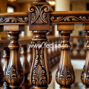 Decorative Brass Wood Fence with Contemporary Style No-1396