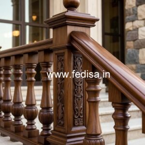 Premium Brass Wood Balcony Design Inspiration No-1400
