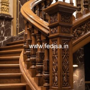 Elegant Brass Wood Balcony Fence Inspiration No-1438