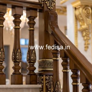 Decorative Brass Wood Stair Fence Trends No-1440