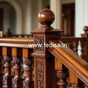 Premium Brass Wood Balcony Design Collection No-1457