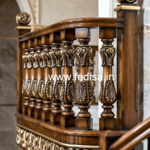 Decorative Brass Wood Fence for Stylish Homes No-1470