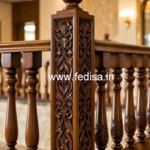 Luxury Brass Wood Balcony Collection with Glass No-1471