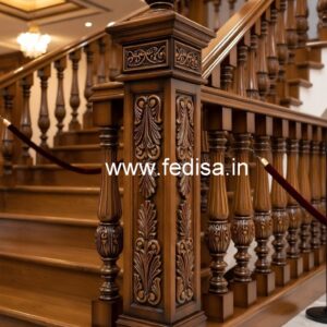 Premium Brass Wood Handrail Inspiration for Homes No-1475