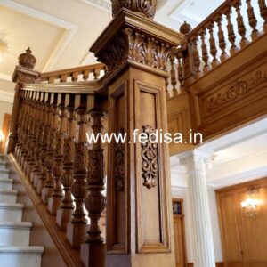 Luxury Brass Wood Handrails for Dream Homes No-1483