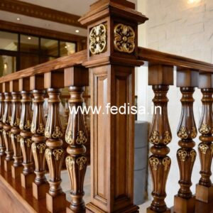 Decorative Brass Wood Balcony Decor with Modern Style No-1488