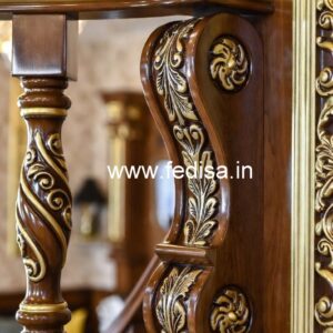 Stylish Brass Wood Railings for Villas No-1524