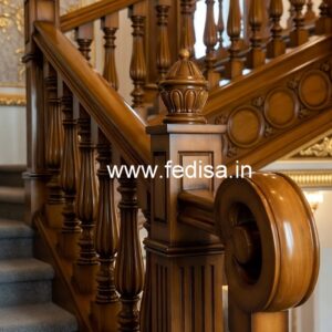 Brass Wood Handrail for Modern Homes No-1525
