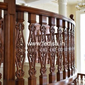 Elegant Brass Wood Fence Design No-1526