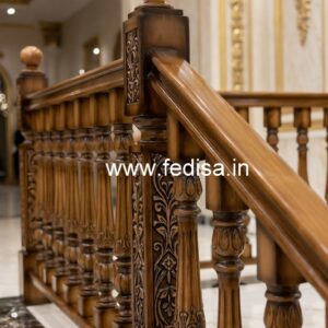 Brass Wood Fence Design for Balcony No-1542
