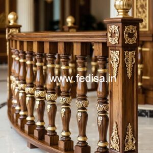 Modern Brass Wood Banister Collection No-1545
