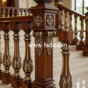 Luxury Brass Wood Handrail Collection No-1548