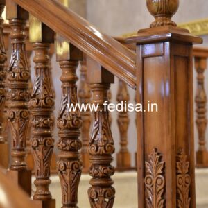 Brass Wood Railings with Artistic Design No-1553