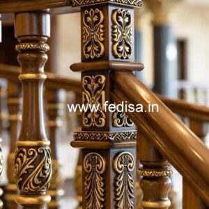 Stylish Brass Wood Balcony Decor Ideas No-1554
