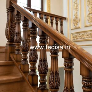 Decorative Brass Wood Balcony Fence No-1557