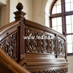 Brass Wood Balcony Handrail Inspiration No-1564