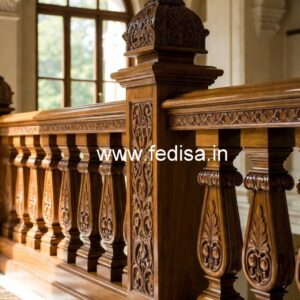Elegant Brass Wood Staircase Handrails No-1567