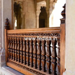 Elegant Brass Wood Handrails for Stairs No-1574