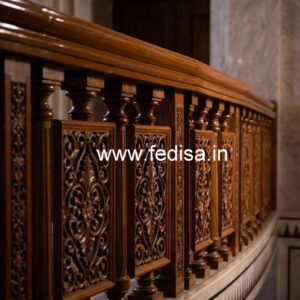 Premium Brass Wood Railings with Golden Touch No-1578