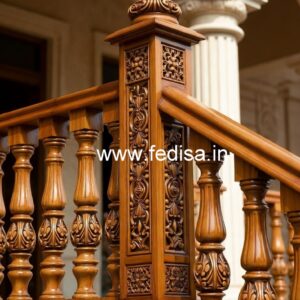 Decorative Brass Wood Staircase Side Rails No-1583