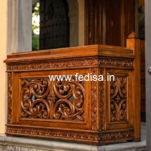 Modern Brass Wood Fence for Luxury Homes No-1587