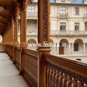 Brass Wood Railing for Modern Interior Decor No-1591