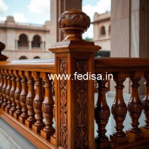 Stylish Brass Wood Staircase Collection No-1592