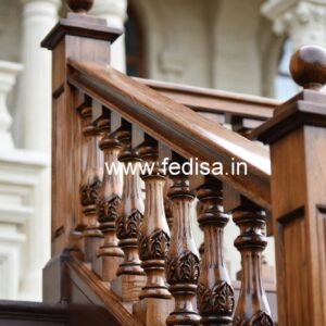 Premium Brass Wood Fence for Balcony No-1599
