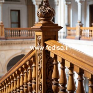 Modern Brass Wood Balcony Fence Inspiration No-1602
