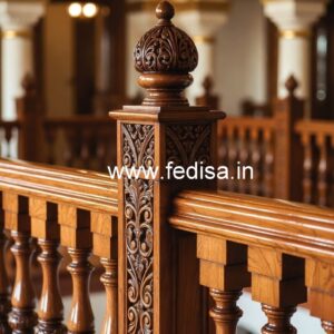 Modern Brass Wood Fence with Contemporary Style No-1608