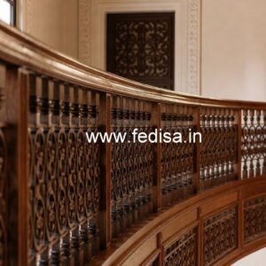 Brass Wood Railings for Luxury Staircases No-1619
